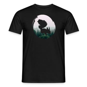 Sea Water Beach - Men's T-Shirt - black - Front - AI Model Male 178 light (178cm)