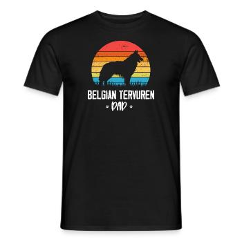 Belgian Tervuren - Männer T-Shirt - Schwarz - Vorne - AI Model Male 178 light (178cm)