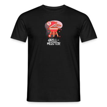 Grillmeister Grillen Essen (Rot) - Männer T-Shirt - Schwarz - Vorne - AI Model Male 178 light (178cm)