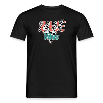 Vibrations de course - T-shirt homme - noir - Devant - AI Model Male 178 light (178cm)
