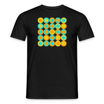 geometric pattern - Männer T-Shirt - Schwarz - Vorne - AI Model Male 178 light (178cm)