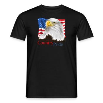 Eagle - Men's T-Shirt - black - Front - AI Model Male 178 light (178cm)