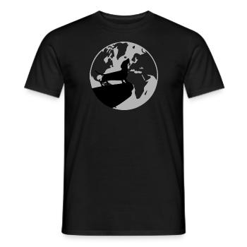 Hund Dog - Männer T-Shirt - Schwarz - Vorne - AI Model Male 178 light (178cm)