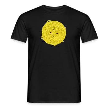 Entdecken Sie 3D Gelbe Sonnenfackeln Spots Cool Experience - Männer T-Shirt - Schwarz - Vorne - AI Model Male 178 light (178cm)