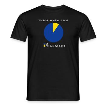 Bier trinken Alkohol Party Geschenk Geschenkidee - Männer T-Shirt - Schwarz - Vorne - AI Model Male 178 light (178cm)