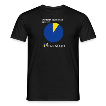 Tennis Sport Spielen Geschenk Geschenkidee Break - Männer T-Shirt - Schwarz - Vorne - AI Model Male 178 light (178cm)