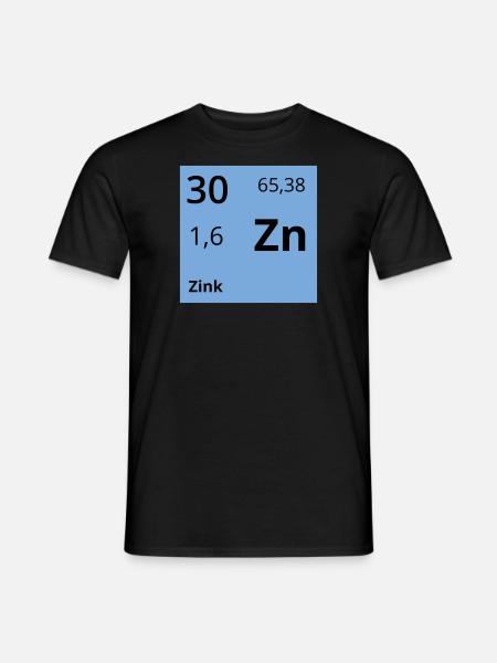 Zink - Männer T-Shirt - Schwarz