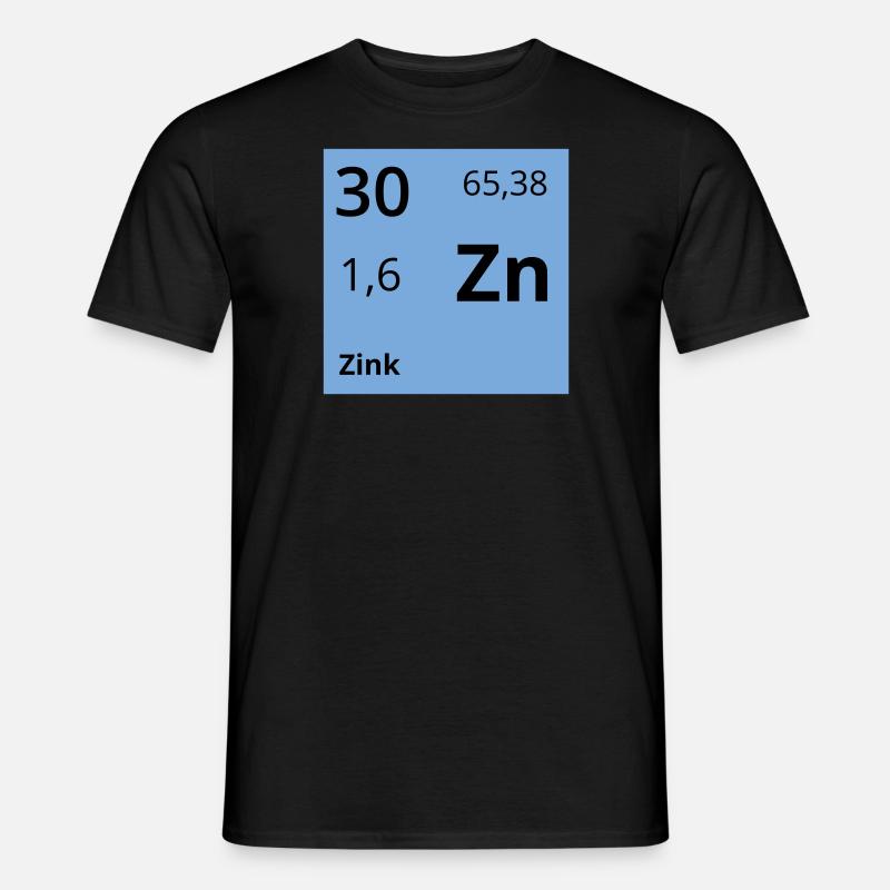 Zink - Männer T-Shirt - Schwarz