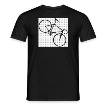 Fahrrad burn fat not oil - Männer T-Shirt - Schwarz - Vorne - AI Model Male 178 light (178cm)