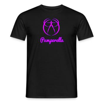 Pumperella - Männer T-Shirt - Schwarz - Vorne - AI Model Male 178 light (178cm)