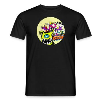 Grafitti Monster Boom - Männer T-Shirt - Schwarz - Vorne - AI Model Male 178 light (178cm)