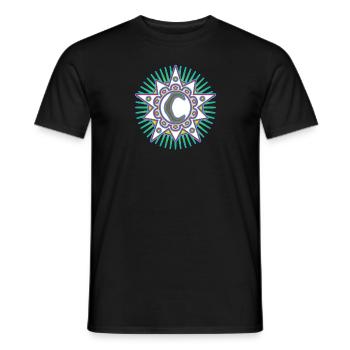 Étoiles avec la lettre C. Votre parole - votre pensée - T-shirt homme - noir - Devant - AI Model Male 178 light (178cm)