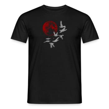 Under the Red Moon - Men's T-Shirt - black - Front - AI Model Male 178 light (178cm)