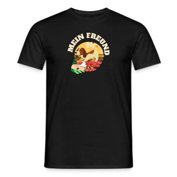 Mein kleiner Beagle Freund - Männer T-Shirt - Schwarz - Vorne - AI Model Male 178 light (178cm)