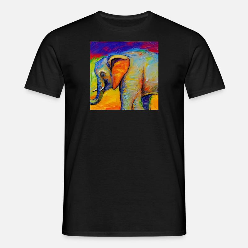 help_for_elephants_11 - Männer T-Shirt - Schwarz