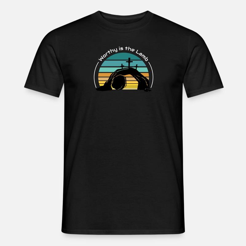 Würdig ist das Lamm - Männer T-Shirt - Schwarz