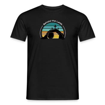 Seht das Lamm - Männer T-Shirt - Schwarz - Vorne - AI Model Male 178 light (178cm)