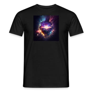 Cosmic nova - T-shirt homme - noir - Devant - AI Model Male 178 light (178cm)