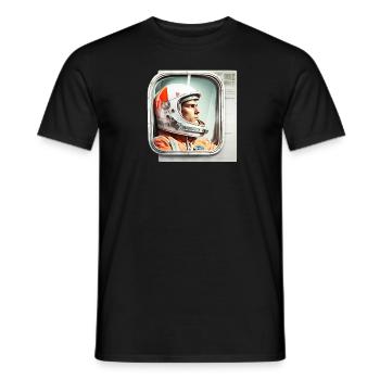 Retro Flash No42 - Männer T-Shirt - Schwarz - Vorne - AI Model Male 178 light (178cm)