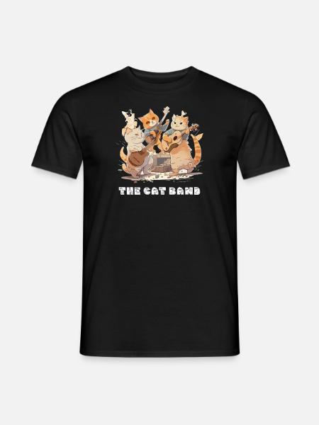 The cat band - Men's T-Shirt - black