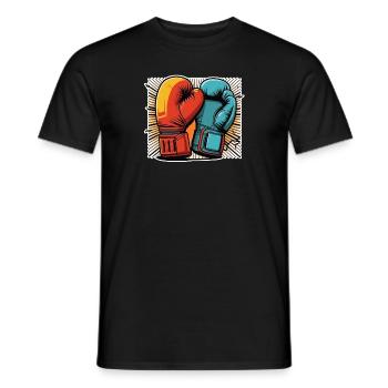 Boxing - Men's T-Shirt - black - Front - AI Model Male 178 light (178cm)
