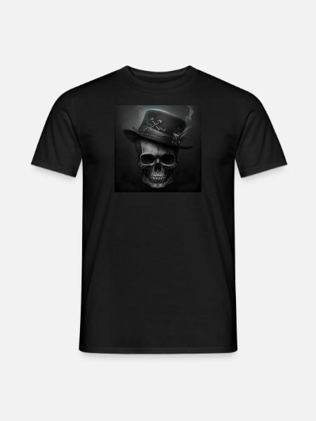 Vintage Black Skull - Men's T-Shirt - black