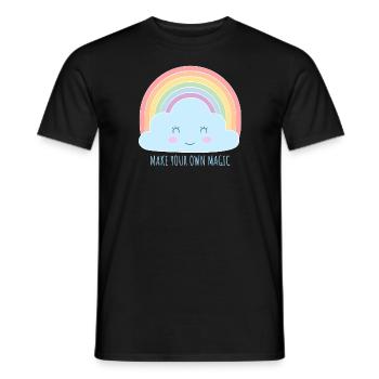 Faites votre propre magie - T-shirt homme - noir - Devant - AI Model Male 178 light (178cm)