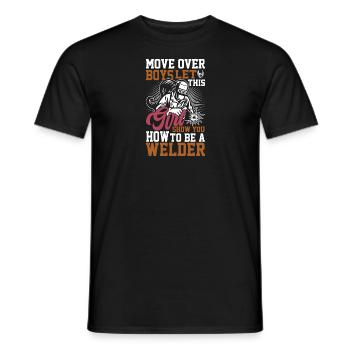 Ideal female welder Welder - Men's T-Shirt - black - Front - AI Model Male 178 light (178cm)