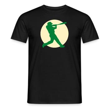 Baseball Design - Männer T-Shirt - Schwarz - Vorne - AI Model Male 178 light (178cm)