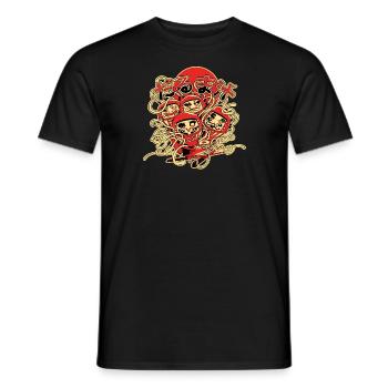 Darumas-Suppe - Männer T-Shirt - Schwarz - Vorne - AI Model Male 178 light (178cm)
