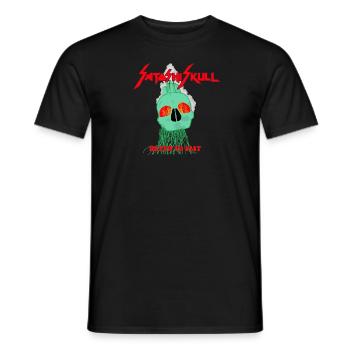 Skull Of Satoshi Death To F**t - Männer T-Shirt - Schwarz - Vorne - AI Model Male 178 light (178cm)