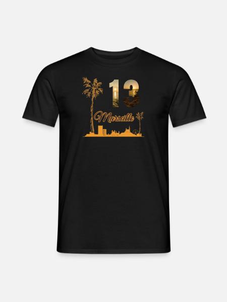 Marseille 13 - T-shirt homme - noir