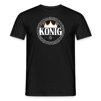 König von Niederlande 1889 - Männer T-Shirt - Schwarz - Vorne - AI Model Male 178 light (178cm)