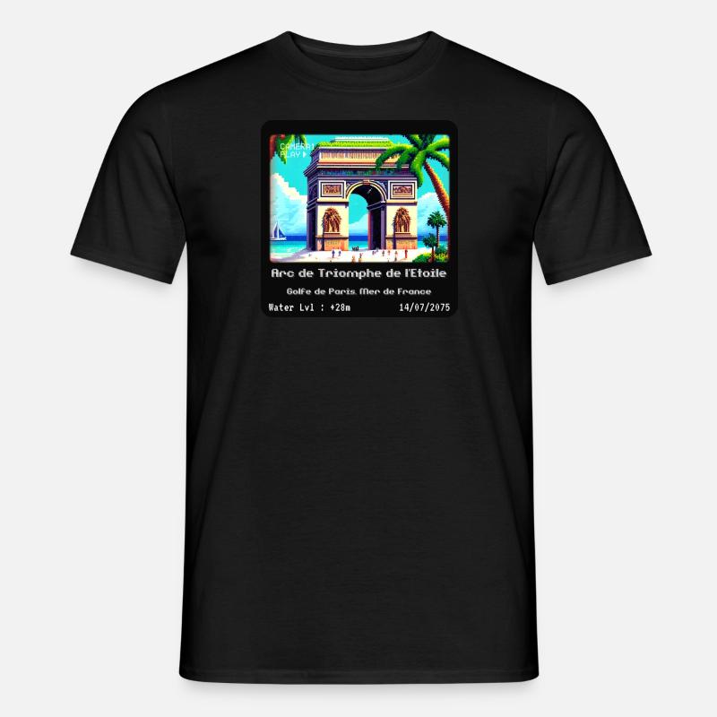 Arc de Triomphe de l'Étoile - Männer T-Shirt - Schwarz