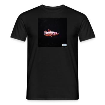 Louisa - Männer T-Shirt - Schwarz - Vorne - AI Model Male 178 light (178cm)
