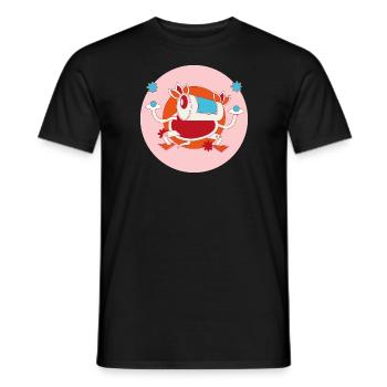 fantasie Wesen Illustration Spass - Männer T-Shirt - Schwarz - Vorne - AI Model Male 178 light (178cm)