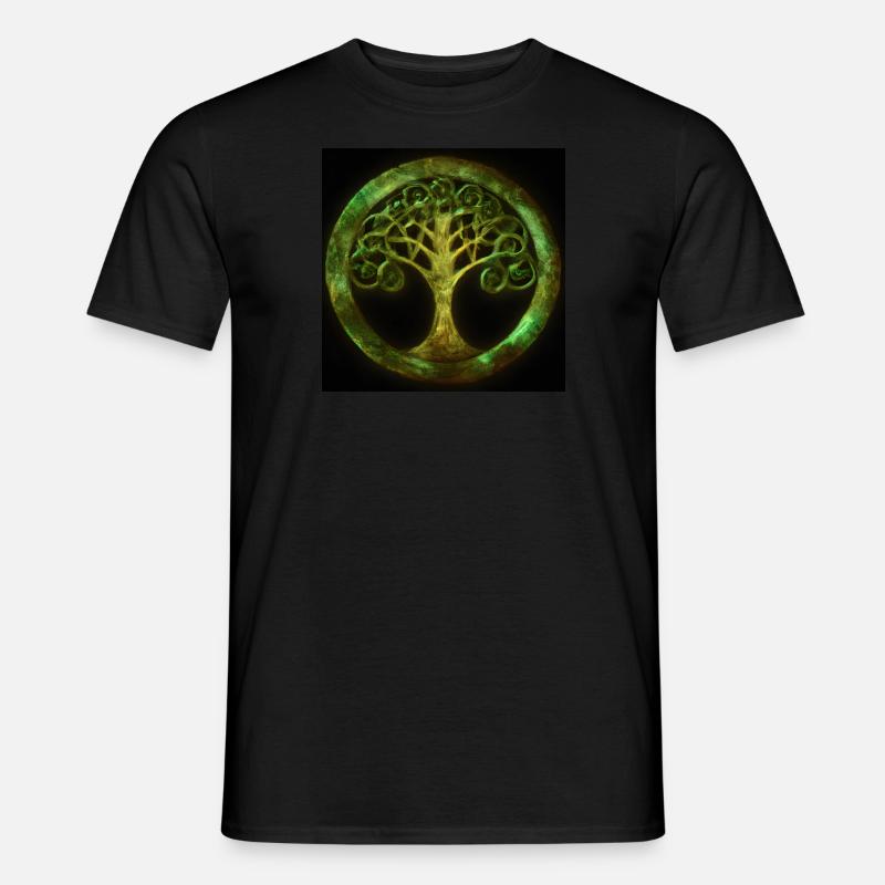Keltischer Baum des Lebens - Männer T-Shirt - Schwarz