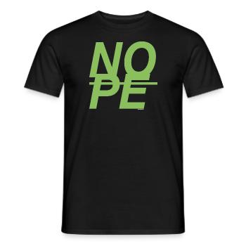 NOPE - sei kein Ja - Sager! - Männer T-Shirt - Schwarz - Vorne - AI Model Male 178 light (178cm)