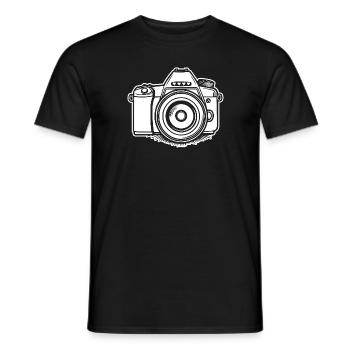Photographer Photography Photography Camera - Men's T-Shirt - black - Front - AI Model Male 178 light (178cm)
