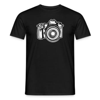 Photographer Photography Photography Camera - Men's T-Shirt - black - Front - AI Model Male 178 light (178cm)