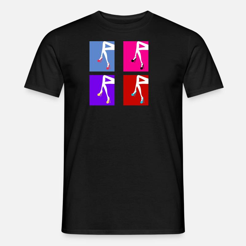 Retro-Absatz - Männer T-Shirt - Schwarz