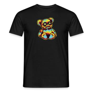Horror Gruseliger Bär Halloween Teuflischer Bär - Männer T-Shirt - Schwarz - Vorne - AI Model Male 178 light (178cm)