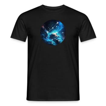 Wassermann - Männer T-Shirt - Schwarz - Vorne - AI Model Male 178 light (178cm)
