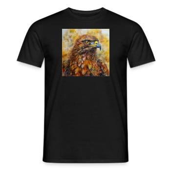 Modern & Colourful Eagle Wall Art by Bodhi - Men's T-Shirt - black - Front - AI Model Male 178 light (178cm)