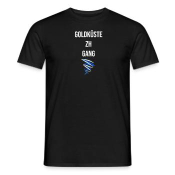 Goldküste ZH Gang Gold Coast - Männer T-Shirt - Schwarz - Vorne - AI Model Male 178 light (178cm)