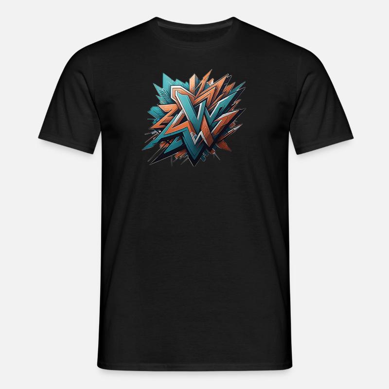 Conception de graffitis - T-shirt Homme - noir