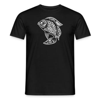 Pêche au poisson Pêche en mer - T-shirt homme - noir - Devant - AI Model Male 178 light (178cm)