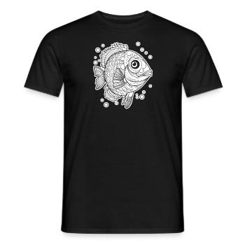 Pêche au poisson Pêche en mer - T-shirt homme - noir - Devant - AI Model Male 178 light (178cm)