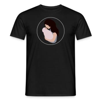 Mama und Kind - Männer T-Shirt - Schwarz - Vorne - AI Model Male 178 light (178cm)