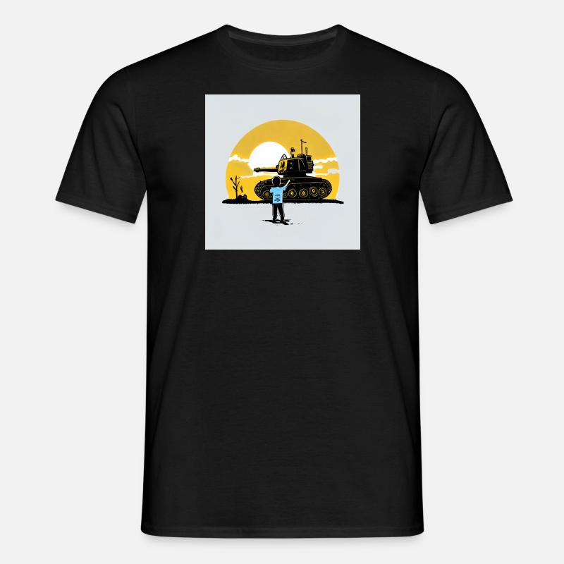 Skybound Panzerkrieger - Männer T-Shirt - Schwarz